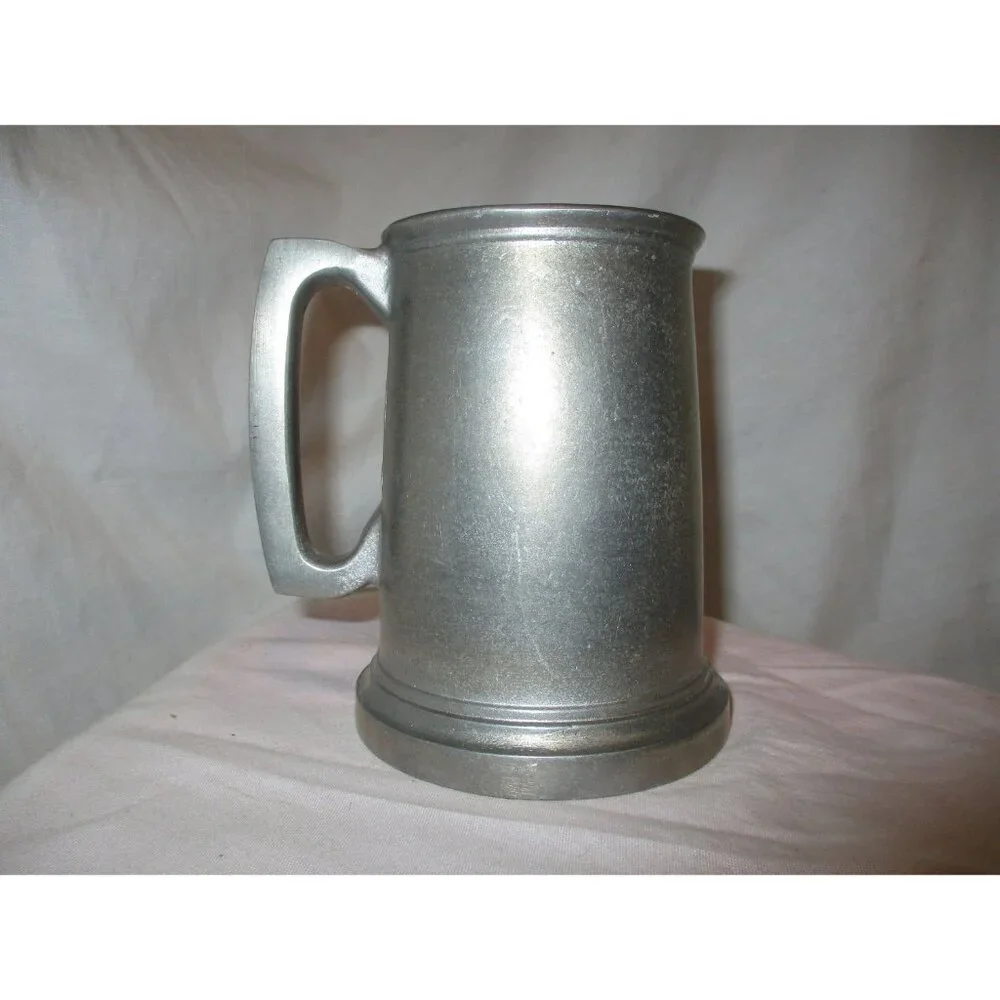 Mug Stein Vintage Pewter Patriotic American Eagle Veterans July 4th Independence